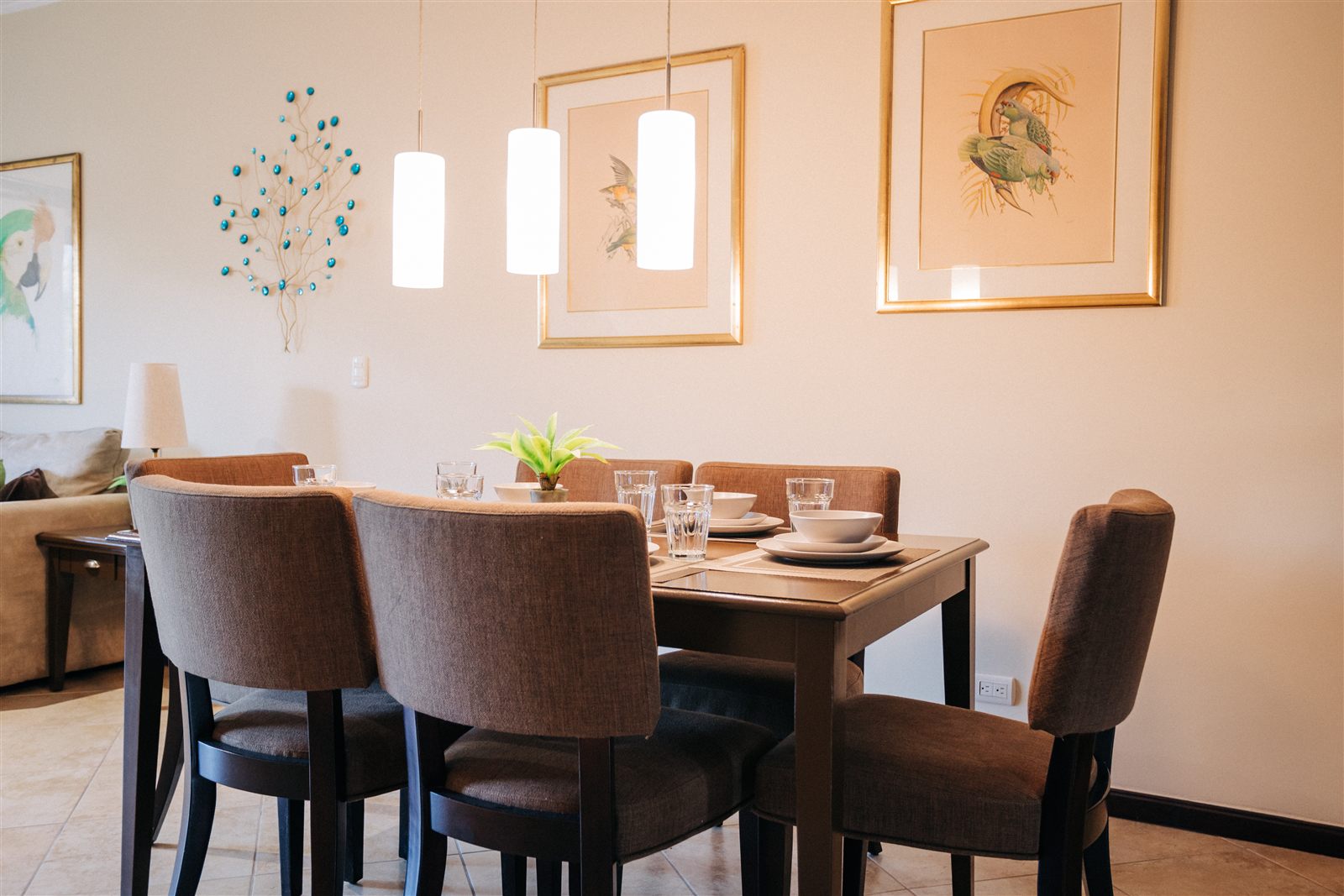 Dining room with seating for six